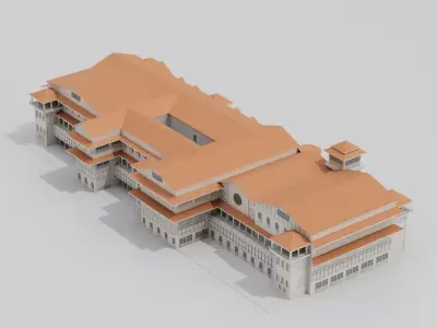 Old Yacht Club 3D model