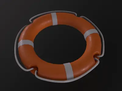 Lifebuoy 3D Model Low-poly 3D model