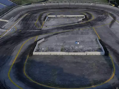 Drift race track 3d model 3D model