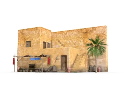  Photorealistic Old Arabic Islamic House Collection 