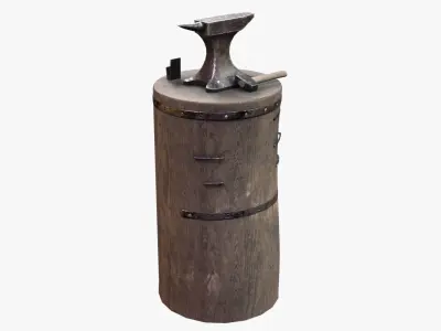 Anvil Lowpoly Model PBR 3D model