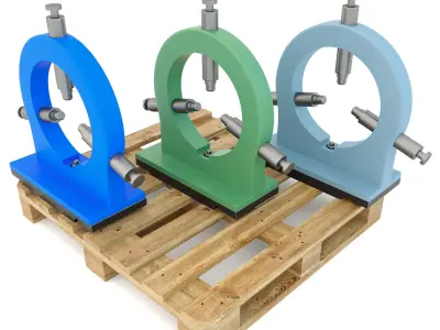 Turning machine tool - Lunette spare part 3D model