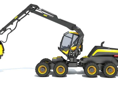 Forestry Harvester 3D model purchase