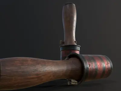 42M hand grenade Low-poly 3D model