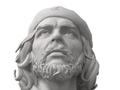 Che Guevara Low-poly 3D model