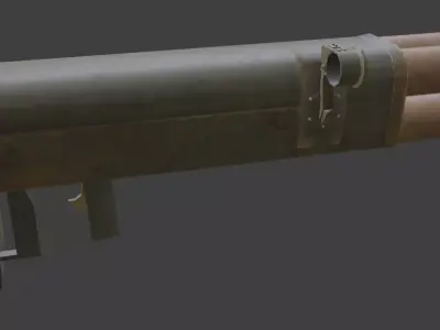m202 rocket Low-poly 3D model