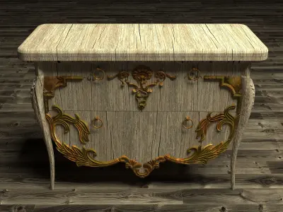 Antique Chest  3D model