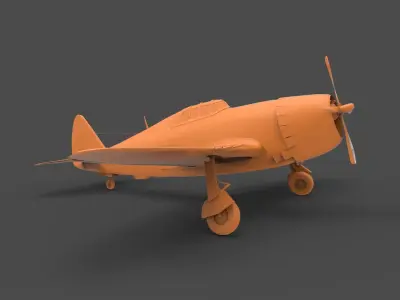 P-47 Thunderbolt US 3D print model