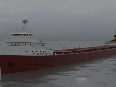 Edmund Fitzgerald 3D model 3D model