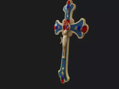 Orthodox Cross 3D Model 3D model