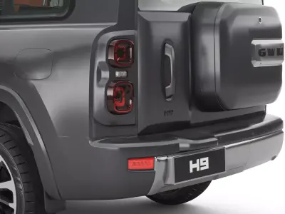 2026 GWM Haval H9 with Interior  3D model