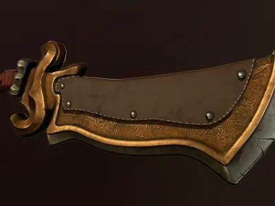 Old Sword Low-poly 3D model purchase
