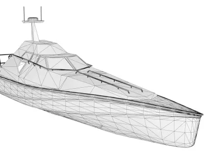 Barracuda XSV-17 Low-poly 3D model