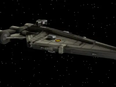 Star Wars - Republic Light Cruiser 3D model