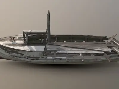 Old Boat Low-poly 3D model purchase