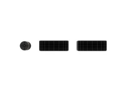 Morse Code W v1 001 Low-poly 3D model
