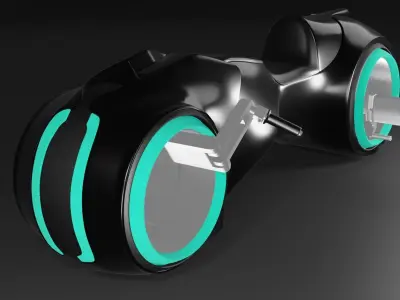 TRON BIKE Low-poly 3D model purchase