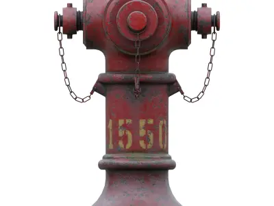 Fire Hydrant 3D model shop