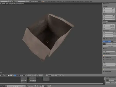 Cardboard Game Ready -   old  -  damaged Low-poly 3D model