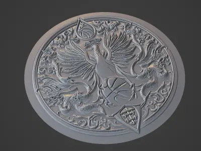 Football Medallion 3D print model