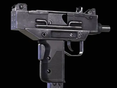 Micro Uzi Low-poly 3D model purchase