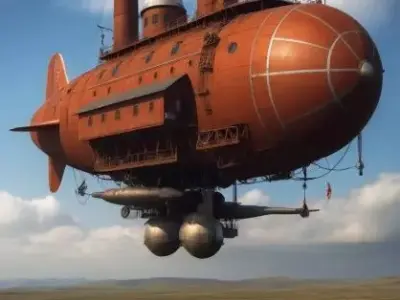 The Sky Fortress - Steampunk Airship 3D print model