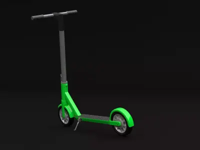 Kick Scooter Low-poly 3D model get