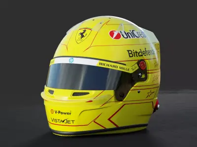 F1 Lewis Hamilton Helmet 2026 3D model