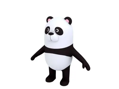 Panda Character 3D model