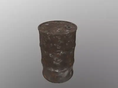 Barrel HQ Game Ready Low-poly 3D model