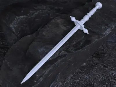 Ancient Dagger Low-poly 3D model purchase
