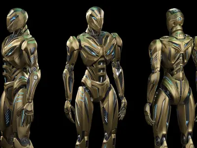 ROBOT ALIEN MECH - RIGGED - ADVANCED EDITION 3D model purchase