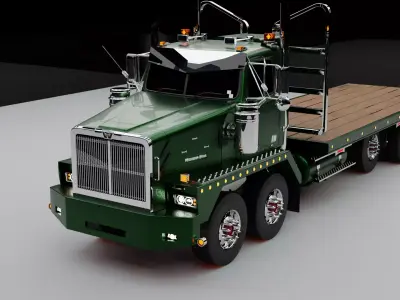 Western Star 6900 Low-poly 3D model