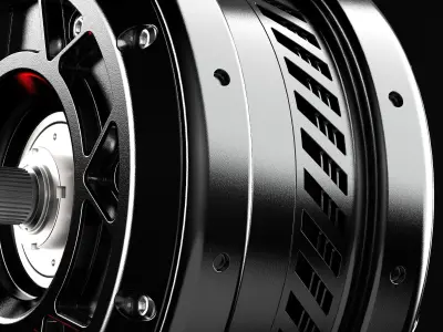 Electric motor 3D model V1