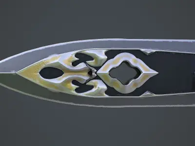 Fantasy Sword 7 3D Model Low-poly 3D model