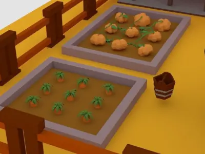 Farm Pack Free low-poly 3D model