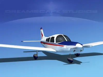 Piper PA-28-235 Cherokee  V12 3D model