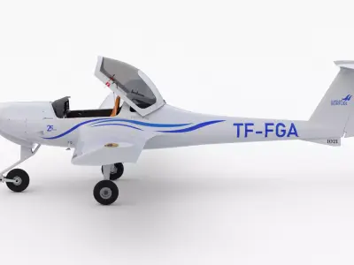 Diamond DA20 FGA Low-poly 3D model