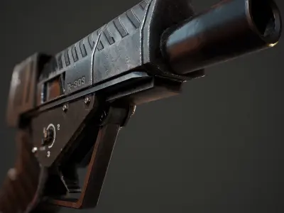 Hand Gun R303 Free low-poly 3D model