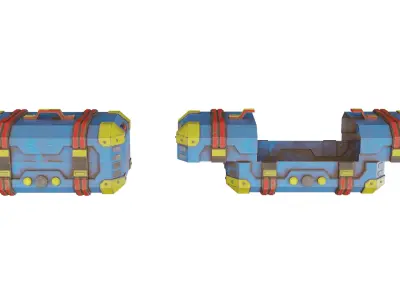 Suitcase Box 3D model