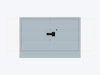 Cabinet - Metal - Locka - Economical Low-poly 3D model