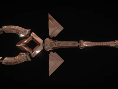 Egyptian staff - 3D printing - Cosplay 3D print model