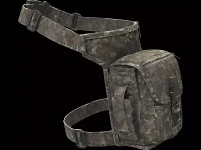 leg pouch 01 3D model
