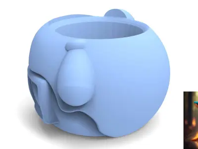 Chilindrina Matte ready to 3d print 3D model