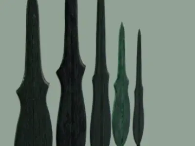  Lute-shaped Bronze Dagger 3D model