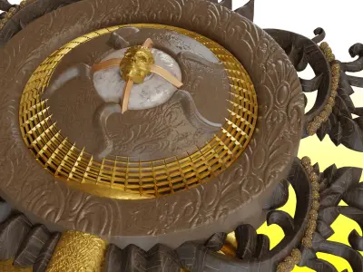 Medieval Shield Weapon1700 Low-poly 3D model