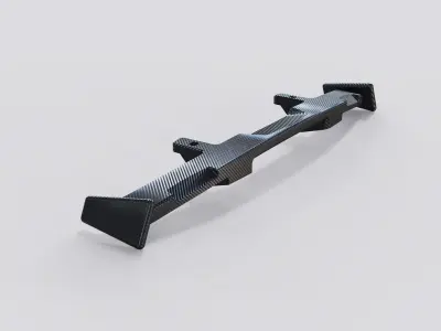 spoiler combo rear wing tuning cars  3D model