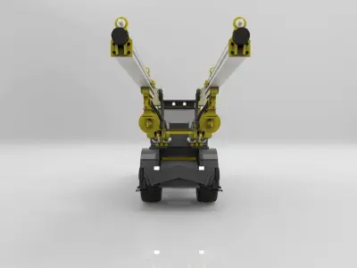 Atlas Copco boomer 3d model Low-poly 3D model