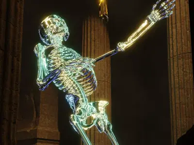 skeleton Free low-poly 3D model purchase