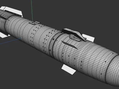 AGM-114R Hellfire II 3D model